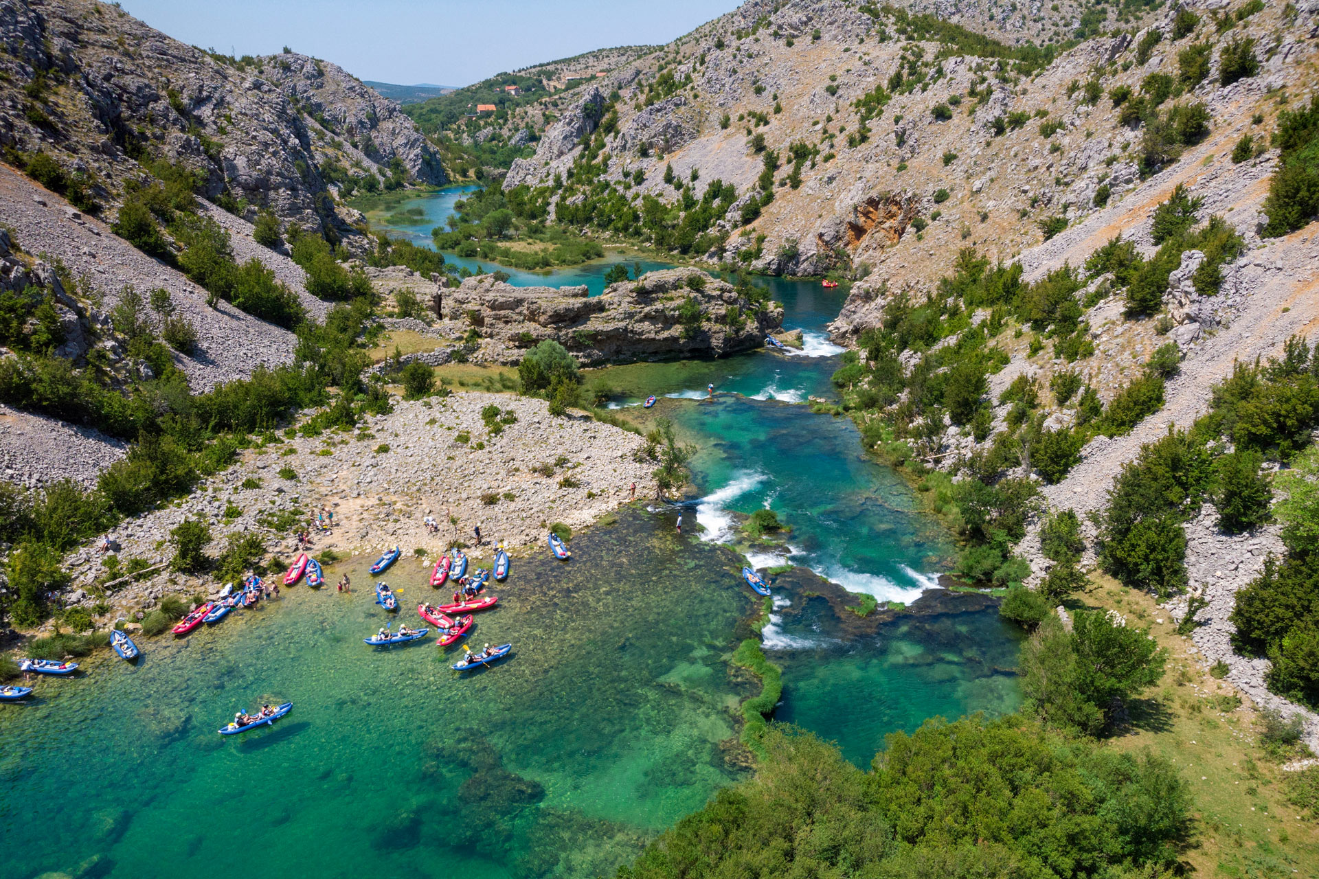 Kayaking on Zrmanja River Kayaking on Zrmanja River